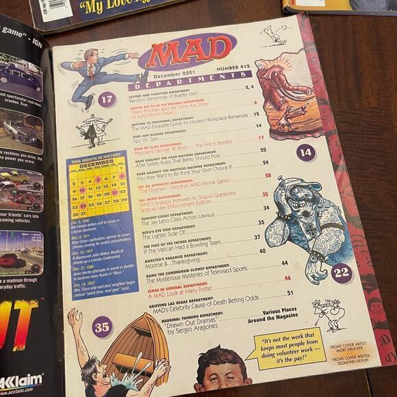 Mad Magazine Michael Jackson , Harry Potter & Tomb Raider Lot of 03 - Picture 9 of 9